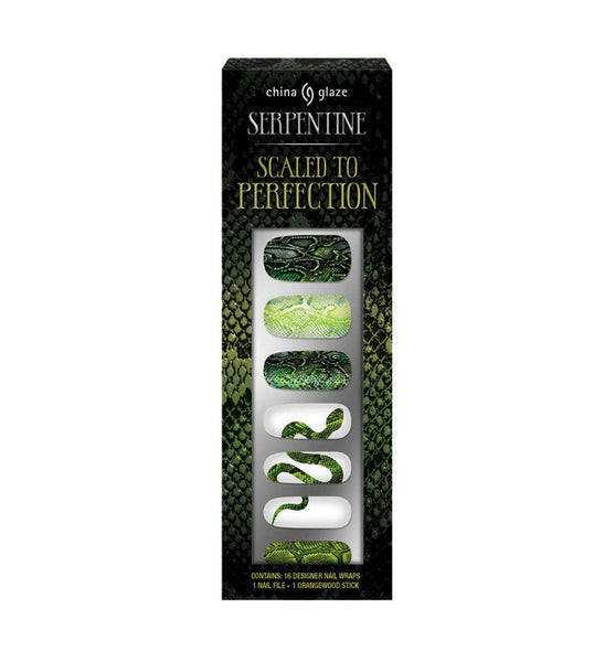 China Glaze: Serpentine "Scaled To Perfection" Nail Wraps.